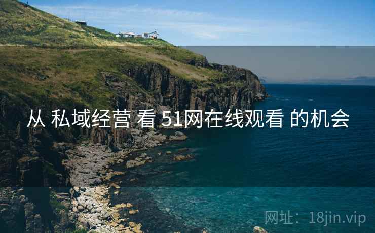 从 私域经营 看 51网在线观看 的机会